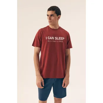 PÁNSKÉ PYŽAMO NA SPANÍ 42614 SS25 RED-DENIM M