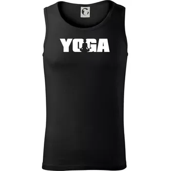 Pánské termoprádlo Yoga nápis - Tílko pánské Core - L ( Černá )