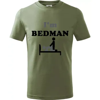 Dětská móda I am Bedman (Hana-creative) - Tričko dětské bavlněné - 158 cm/12 let ( Khaki )