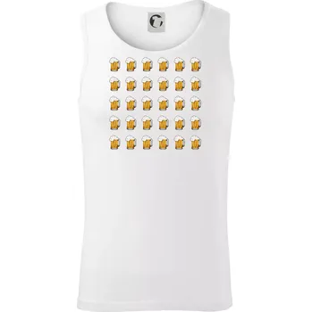 Pánské termoprádlo Narozeniny - 30x pivo - Tílko pánské Core - 2XL ( Bílá )