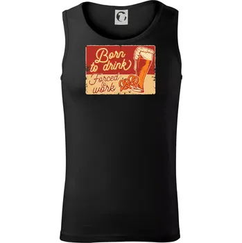 Born to drink beer - Tílko pánské Core - XL ( Černá )