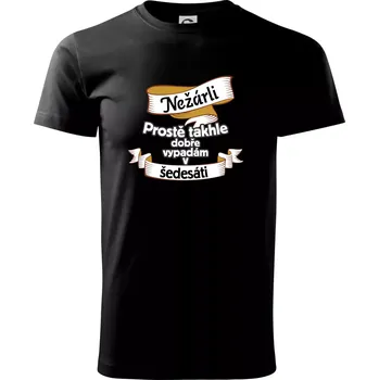 Pánské tričko Nežárli pro pány 60 - Triko extra velké (5-8XL) - 6XL ( Černá )