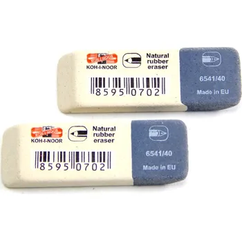 Pryž Koh-i-noor pryž 6541/40 šedo-bílá kombinovaná