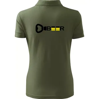 Otvírák Beer - Polokošile dámská Pique Polo - 3XL ( Khaki )