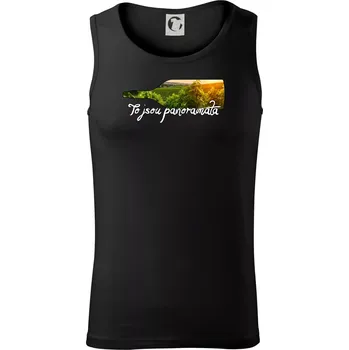 Pánské termoprádlo To jsou panoramata vinice - Tílko pánské Core - 2XL ( Černá )