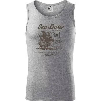 Pánské termoprádlo Sea Base - Tílko pánské Core - XL ( Tmavě šedý melír )
