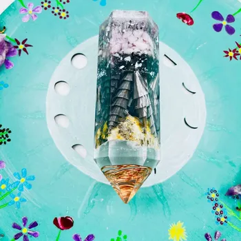 Orgonitový krystal / špice pro očistu od negativního a otevření srdce