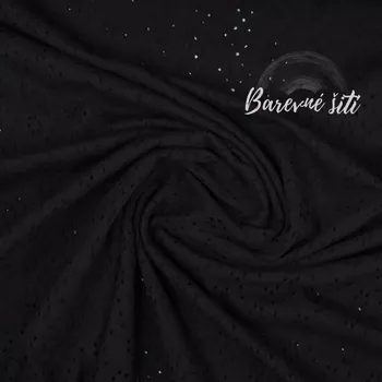 Madeira bavlněný úplet ČERNÁ (E) (Trendy pružná madeira)