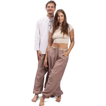 Harémové kalhoty / Sultánky MILDRIM starorůžové