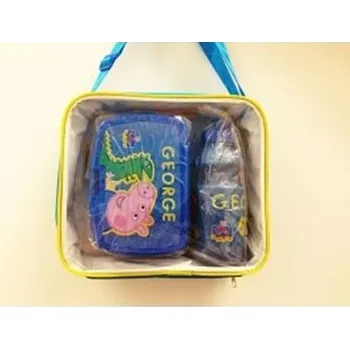 Svačinový box Modrá svačinová taška s Prasátkem Peppa