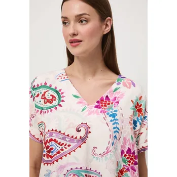 Dámská halenka Halenka se lněnou směsí Medicine dámská, více barev, vzorovaná RW25-BKD010 vícebarevná MLA, vel. M