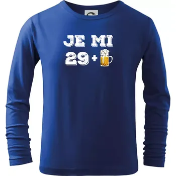 Je mi 30 pivo - Triko dětské Long Sleeve - 158 cm/12 let ( Královská modrá )