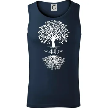 Narozeninový strom 40 - Tílko pánské Core - M ( Námořní modrá (velmi tmavá - téměř černá) )