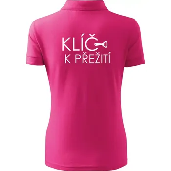 Klíč k přežití otvírák - Polokošile dámská Pique Polo - XS ( Purpurová )