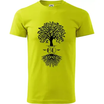 Narozeninový strom 60 - Klasické pánské triko vyšší gramáže - S ( Limetková )