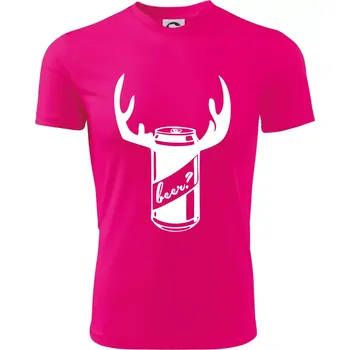 Pivo plechovka - Dětské triko sportovní (dresovina) - 158 cm/12 let ( Neon Pink )