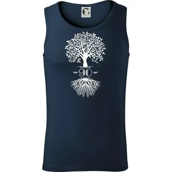 Narozeninový strom 90 - Tílko pánské Core - XL ( Námořní modrá (velmi tmavá - téměř černá) )
