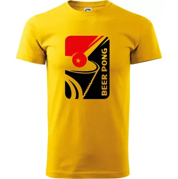 Beer pong - Triko extra velké (5-8XL) - 7XL ( Žlutá )