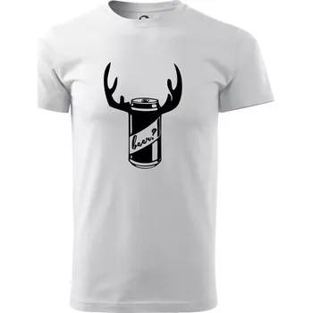 Pivo plechovka - Triko extra velké (5-8XL) - 8XL ( Bílá )