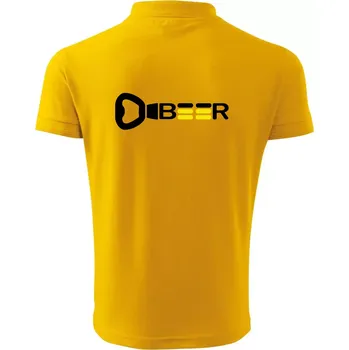 Pánská košile Otvírák Beer - Polokošile pánská Pique Polo 203 - M ( Žlutá )