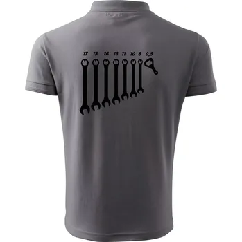 Pánská košile Opravář piva - Polokošile pánská Pique Polo 203 - 5XL ( Ocelově šedá )