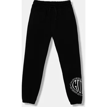 Chlapecké kalhoty Dětské bavlněné tepláky Guess J5YQ16.KAD74.9BYA černá 99X, vel. 122-125