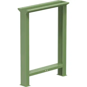 Dílenský stůl Podnože dílenských stolů, pevné, výška 840 mm, hloubka 703 mm, barva zelená RAL6011