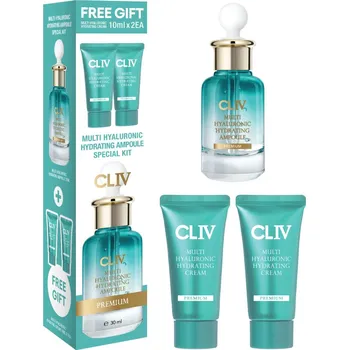Pleťový krém Cliv sada: hydratační ampule na obličej, 30 ml + denní krém na obličej, 2x10 ml