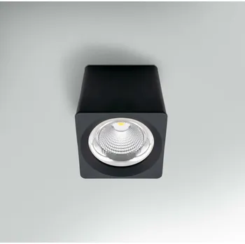 CENTURY Stropní svítidlo LED QUBE ČERNÉ 131x131x133mm 15W 230V 3000K 45d IP20