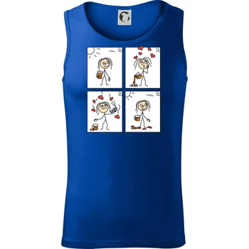 Láska já a pivo (Hana-creative) - Tílko pánské Core - S ( Královská modrá )