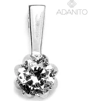 Přívěsek Zlatý přívěsek se zirkonem z bílého zlata