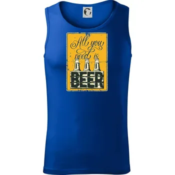 All you need is beer - Tílko pánské Core - XL ( Královská modrá )