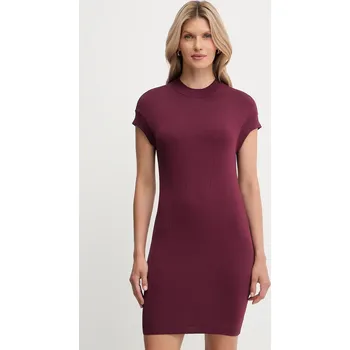 Dámské šaty Šaty Armani Exchange XW000764.AF10352 burgundské 83X, vel. XS