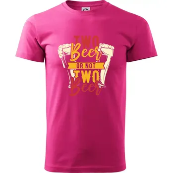 Two beer or not two beer - Klasické pánské triko vyšší gramáže - XS ( Purpurová )