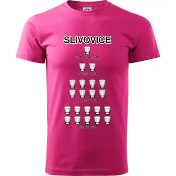 Slivovice počítání (Hana-creative) - Klasické pánské triko vyšší gramáže - XS ( Purpurová )