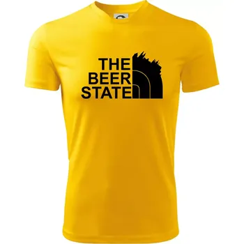 Chlapecké tričko The Beer State - Praha - Dětské triko sportovní (dresovina) - 146 cm/10 let ( Žlutá )