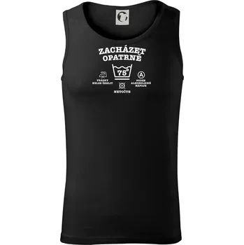 Zacházet opatrně 75 - Tílko pánské Core - 2XL ( Černá )