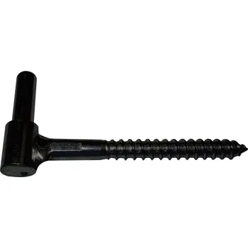 pant Dveřní závěs k našroubování 14 mm, ocel černá prášková barva RAL 9005 | Dveře a&nbsp;dveřní příslušenství Dveřní panty, Dveřní závěsy Závěsy dlouhé, závěsy křížové