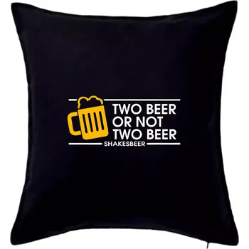 Polštář Shakesbeer - Polštář 50x50 - 50x50 - Pouze potah ( Černá )