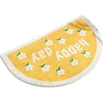 Koupelnová předložka Měkký kobereček 40 x 60 cm Bílý květ Savá protiskluzová podložka do koupelny Toalety Malý domácí koberec Rohož pod nohy