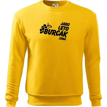 Pánská mikina Jaro, léto, burčák, zima - Mikina Essential pánská - XL ( Žlutá )