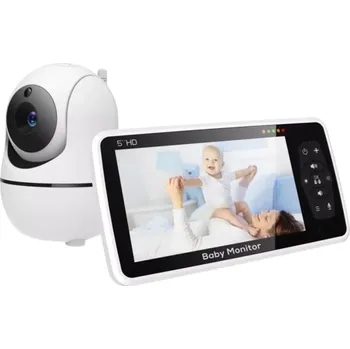 chůvička Video chůvička s kamerou a displejem 5" 720p Noční vidění Obousměrné audio Zoom Teplotní senzor Ukolébavky Výdrž 22 h Dosah 300 m