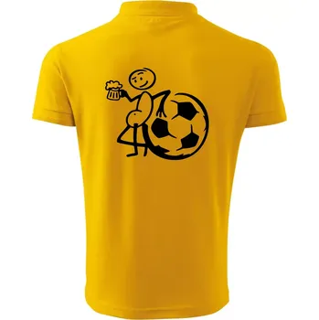 Pánská košile Velký fotbalista - Polokošile pánská Pique Polo 203 - 3XL ( Žlutá )