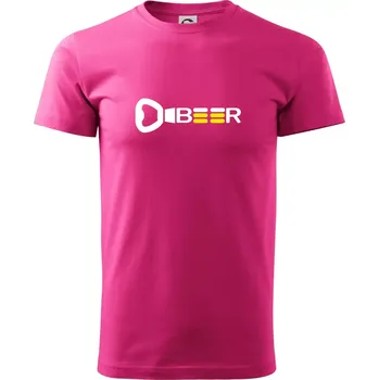 Pánská móda Otvírák Beer - Klasické pánské triko vyšší gramáže - L ( Purpurová )