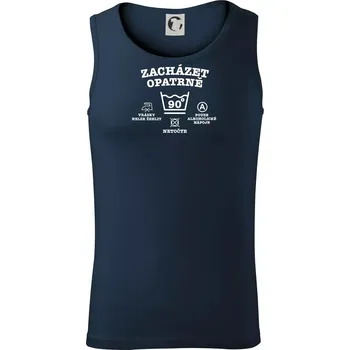 Zacházet opatrně 90 - Tílko pánské Core - XL ( Námořní modrá (velmi tmavá - téměř černá) )