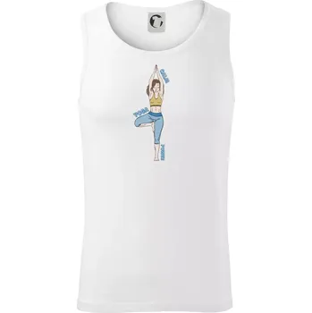 Calm yoga power (Radek Pilař ART) - Tílko pánské Core - XL ( Bílá )