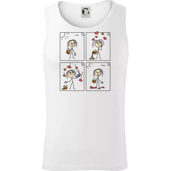 Láska já a pivo (Hana-creative) - Tílko pánské Core - M ( Bílá )