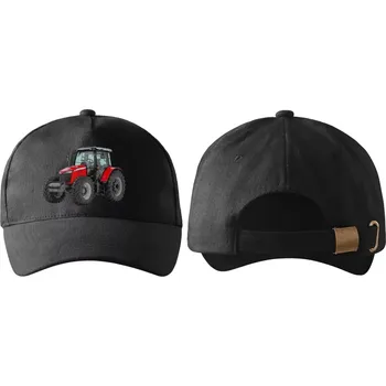 Kšiltovka kšiltovka s traktorem Massey Ferguson 6713R černá (kšiltovka , pokrývka hlavy , dopravní technika)