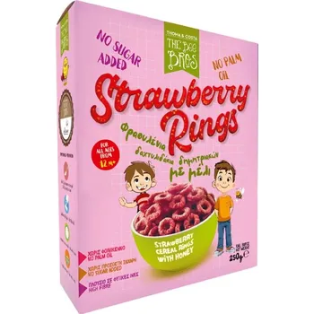 The Bee Bros Jahodové cereální kroužky s medem 250g THE BEE BROTHERS