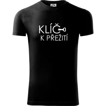 Klíč k přežití otvírák - Viper FIT - Pánské zůžené tričko - S ( Černá )